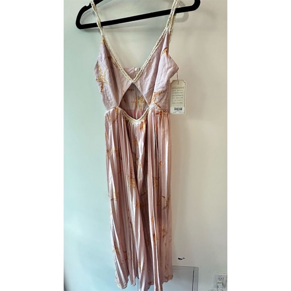 Mar A Mar Women's XS Conchita Long Multicolor Pleated Dress Limited Edition